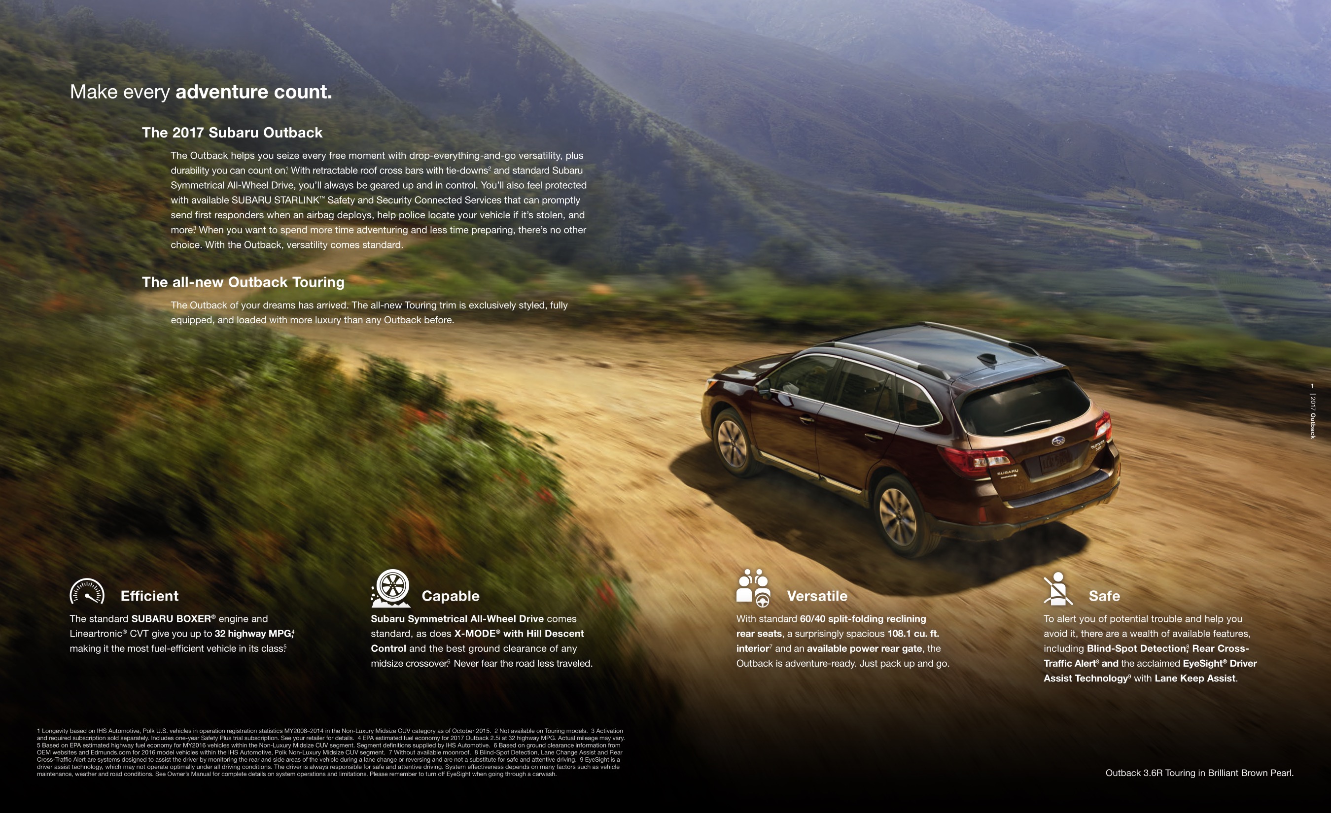 2017 Subaru Outback Brochure Page 6
